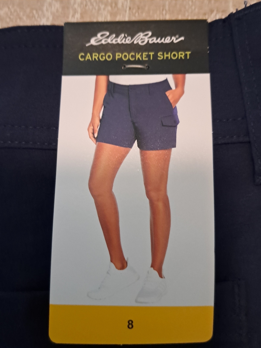 Eddie Bauer Navy Cargo Pocket Shorts